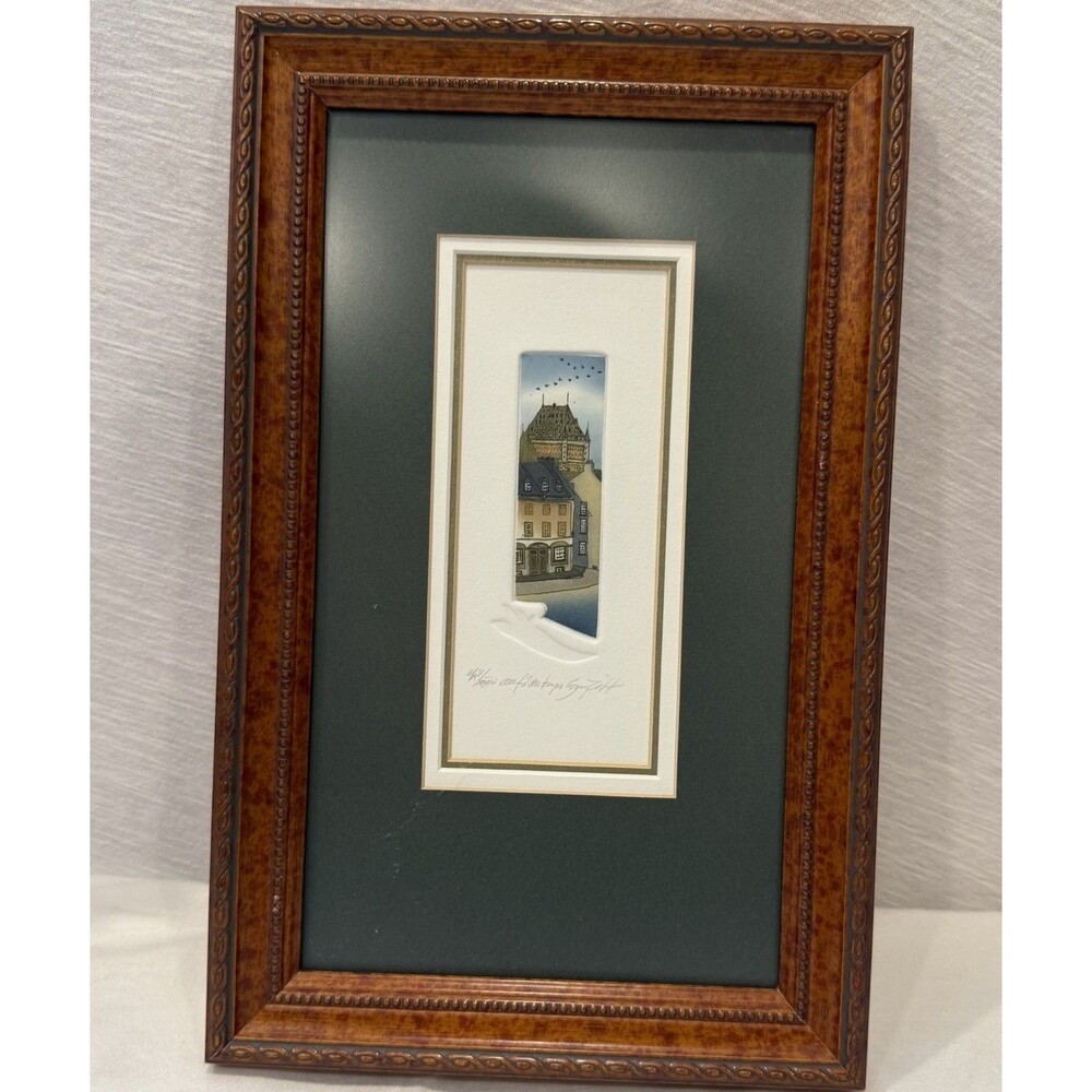 SONIA GILBERT Quebec Canada Artist "Au Fil Du Temps” Signed Numbered Framed